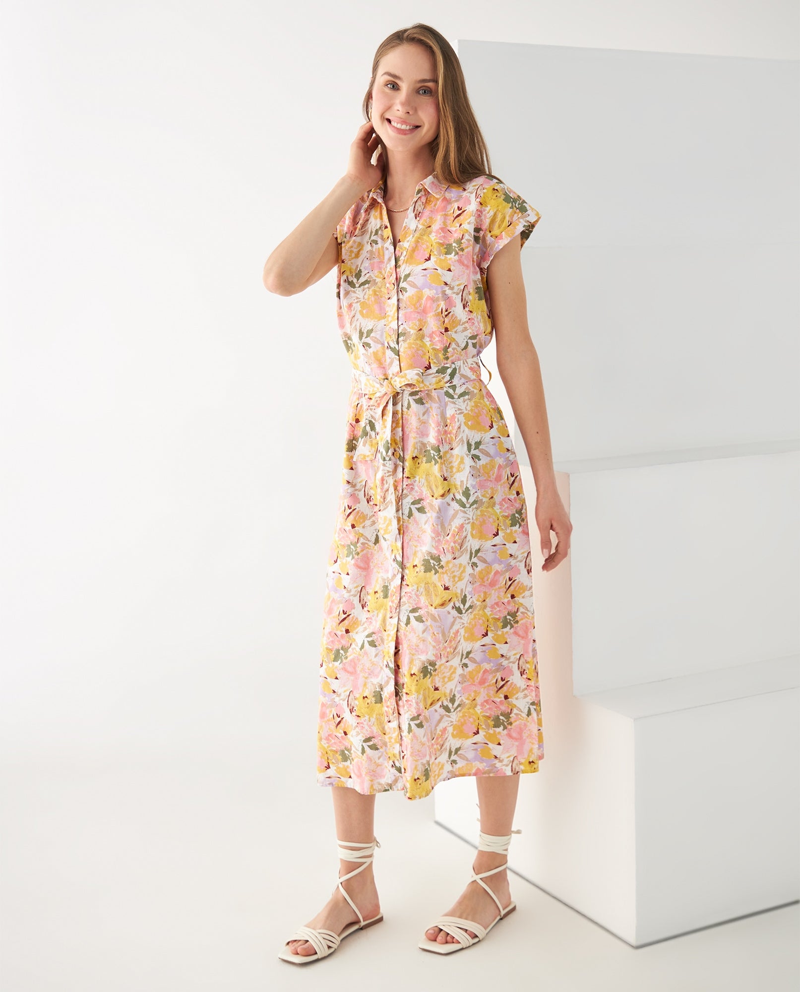 Vestido largo para mujer - Amarillo 34_692F008_AMA110510_6