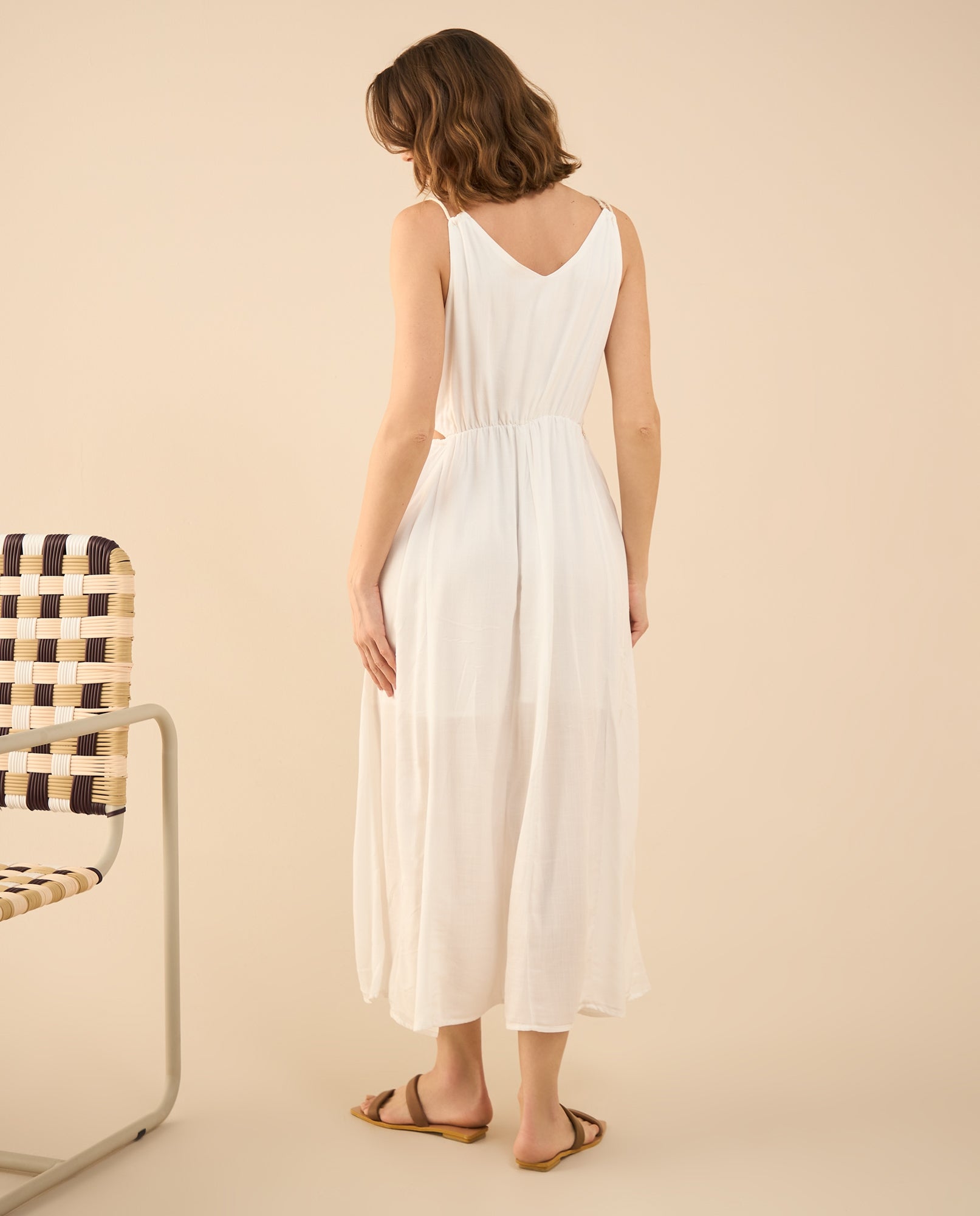 Vestido clásico para mujer - Crudo 34_692G004_CRU110602_4
