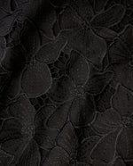 Vestido corto manga sisa con detalles de textura - Negro