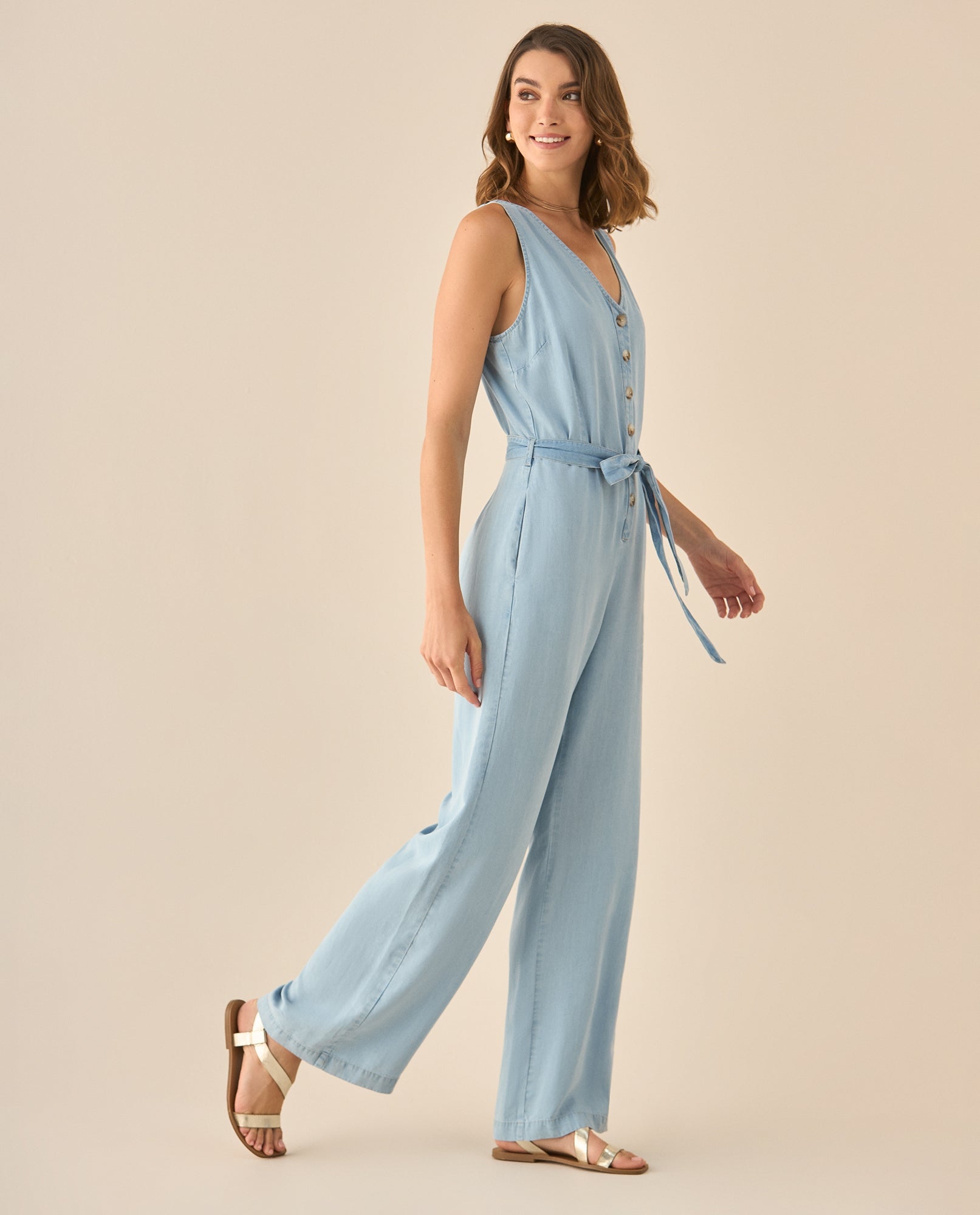 Enterizo largo manga sisa para mujer  - Azul 34_693G001_AZU134110_3