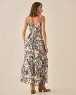 Vestido con escote en V para mujer - Azul