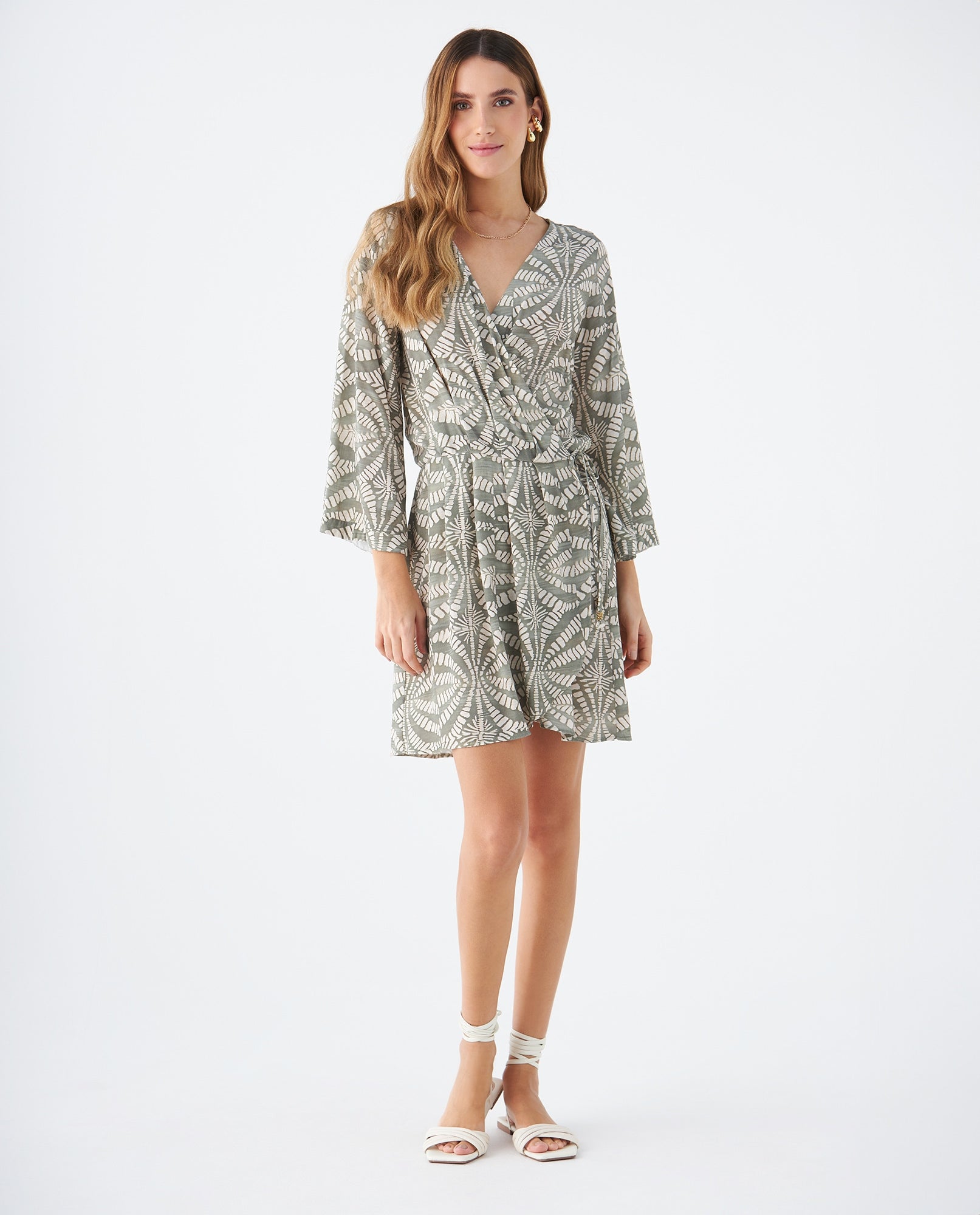 Vestido midi para mujer - Verde 34_699F011_VER170627_0