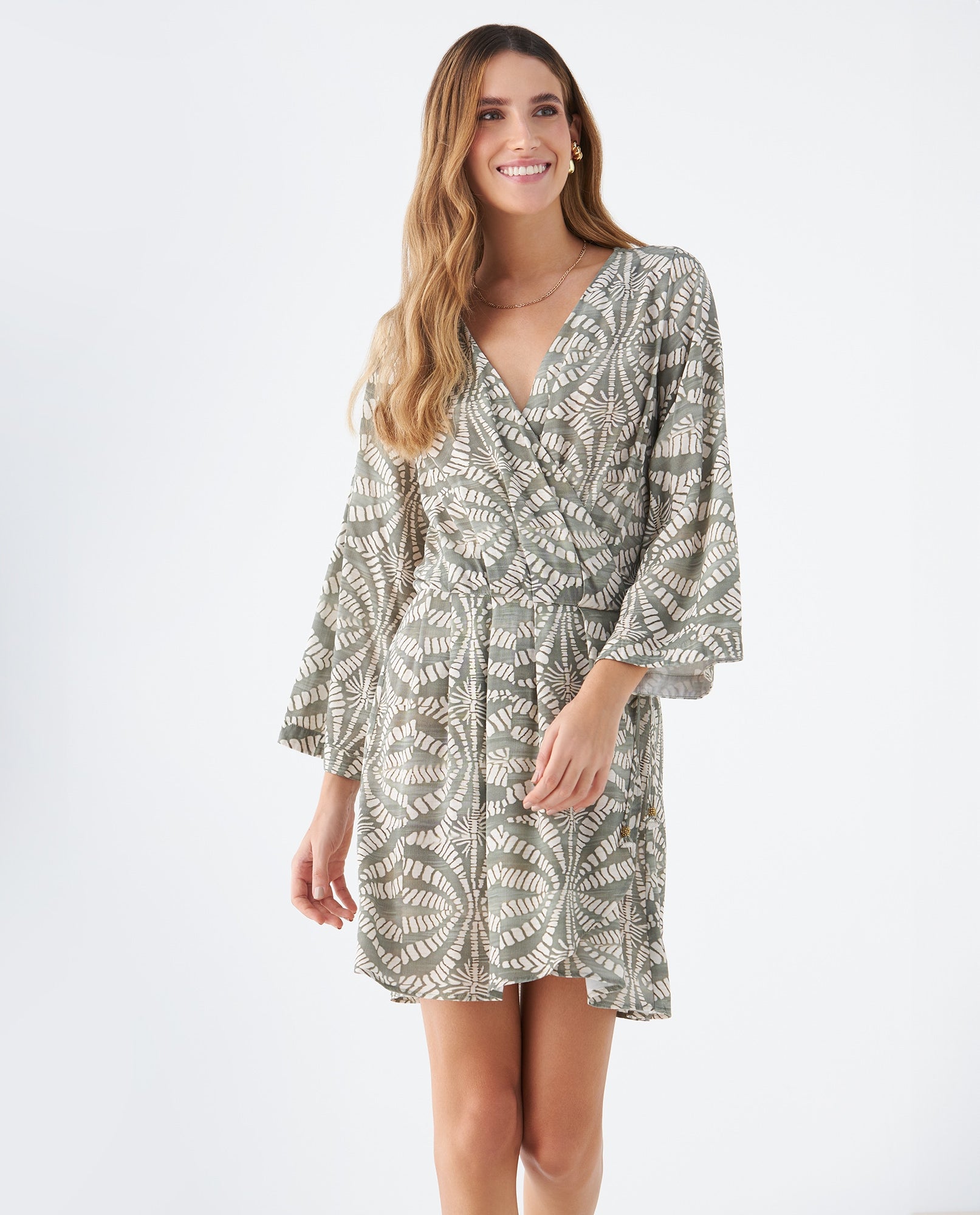 Vestido midi para mujer - Verde 34_699F011_VER170627_3