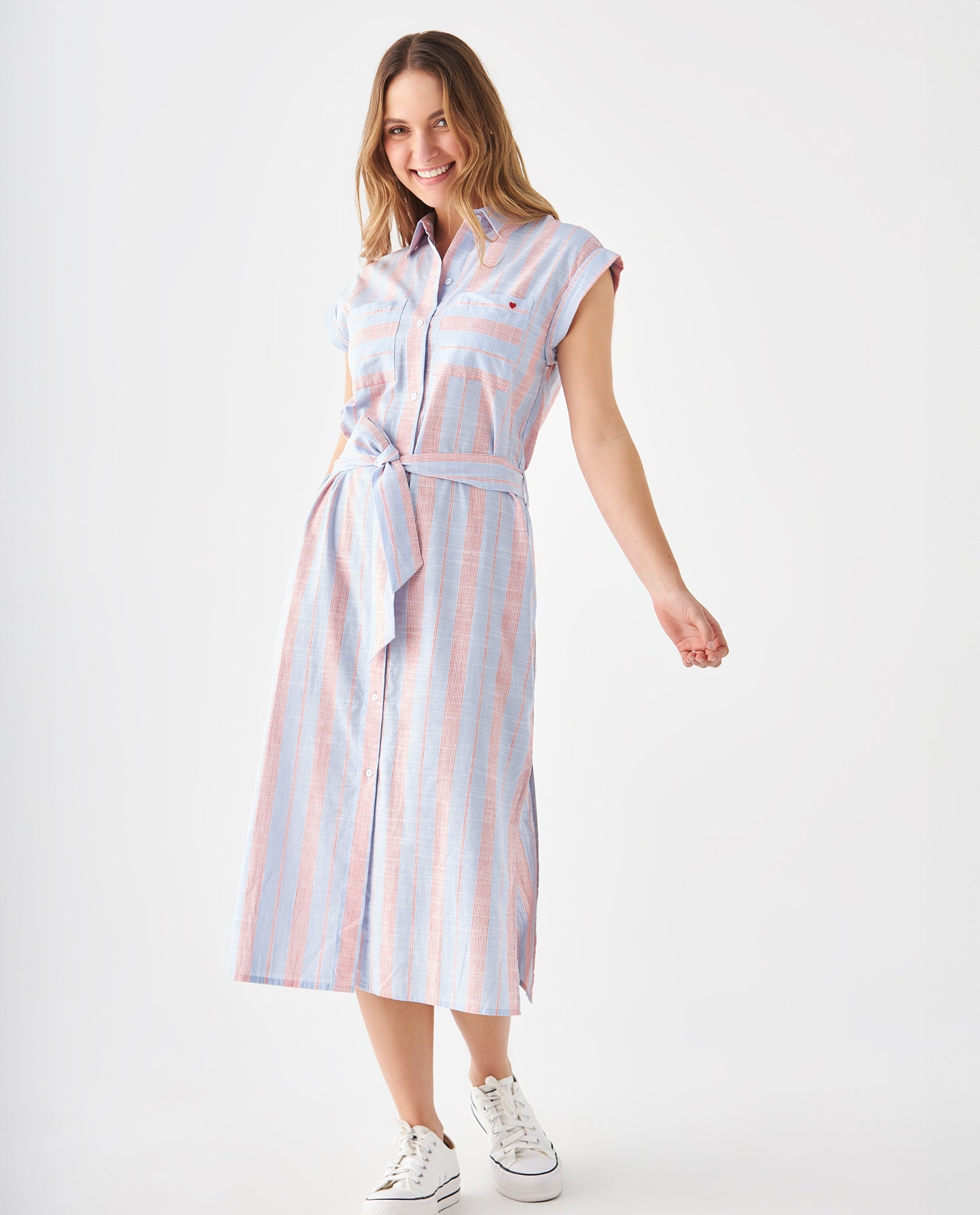 Vestido tipo camisa para mujer - Azul 34_699F018_AZU144123_6