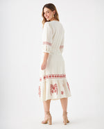 Vestido con escote en V para mujer - Crudo