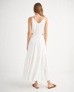 Vestido de tiras con manualidad para mujer - Crudo