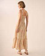 Vestido Largo con Estampado Floral Romántico - Rosa