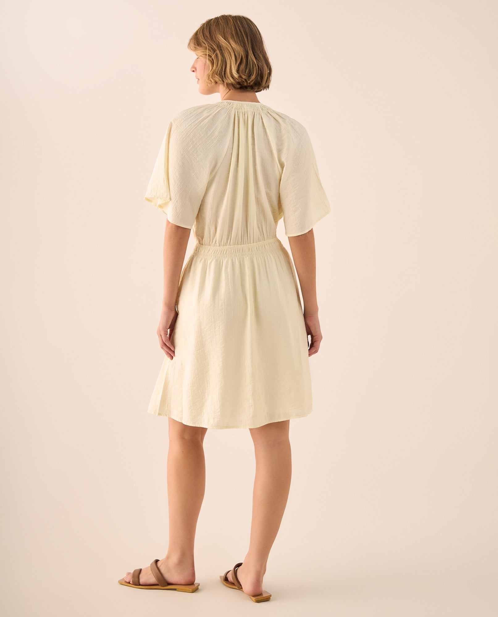 Vestido Bohemio Mangas Kimono - Crudo 34_699G200_CRU110110_5