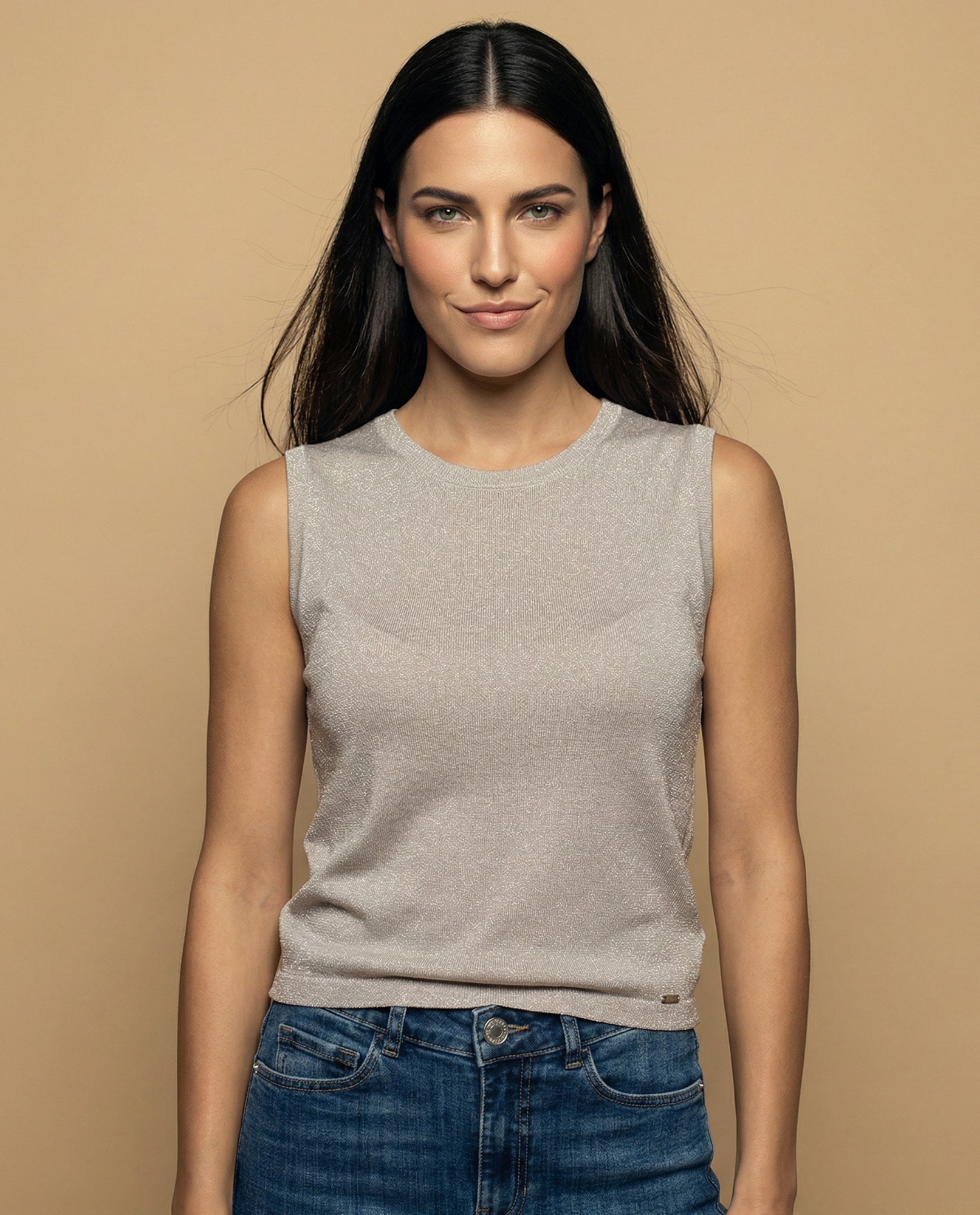 Camiseta manga corta con acabado brillante - Rosa 34_902H000_ROS112309_0