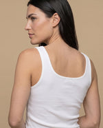 Camiseta manga sisa slim algodón - Blanco