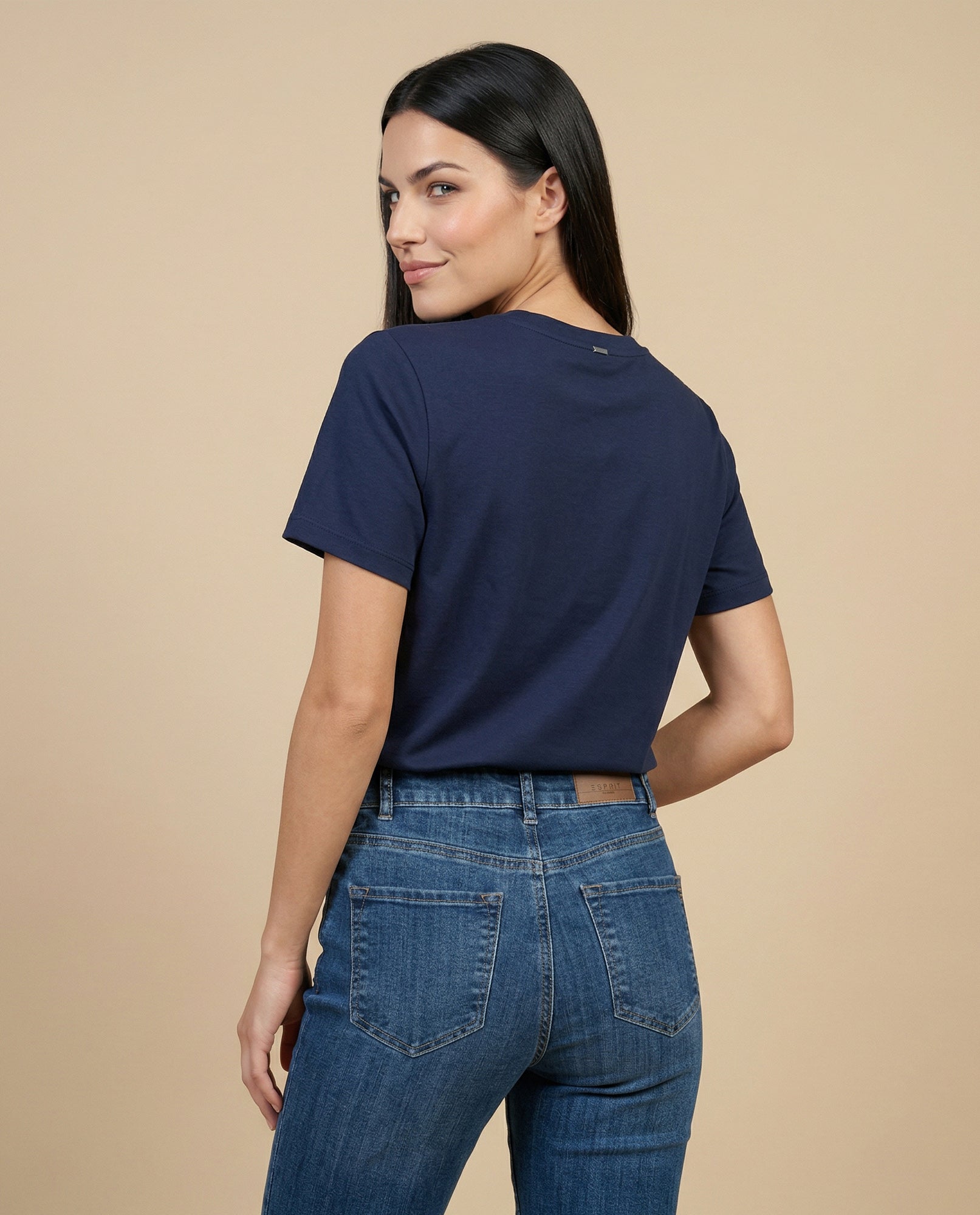 Camiseta bordada manga corta cuello redondo - Azul 34_902H007_AZU193933_4