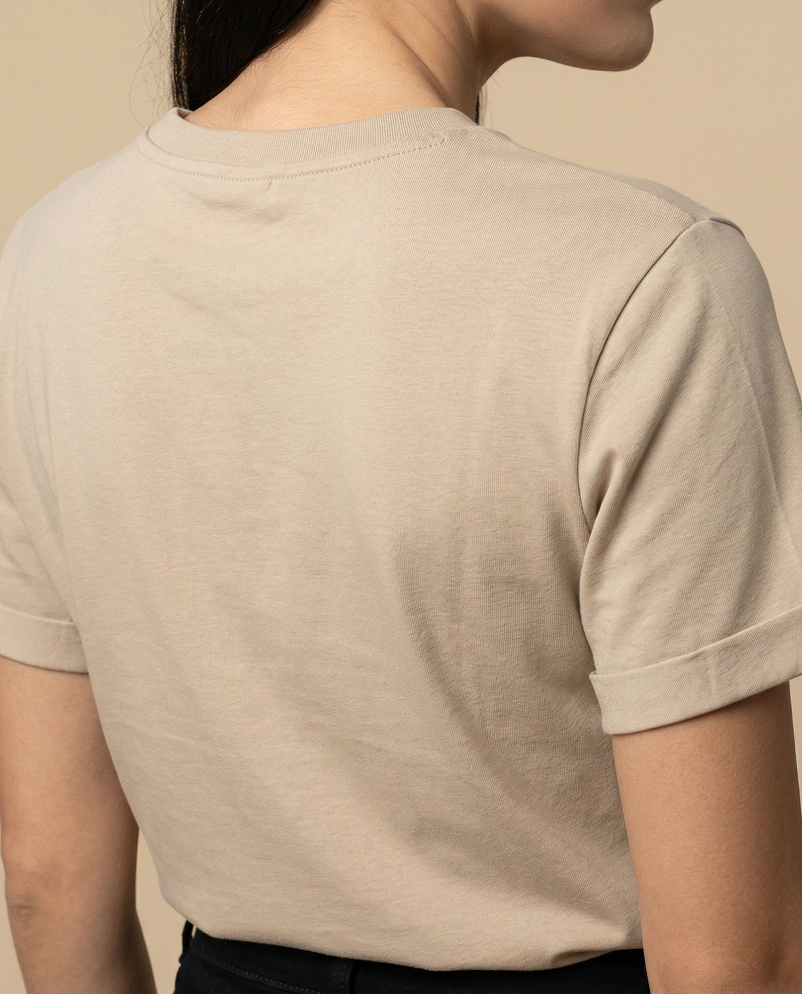 Camiseta cuello redondo con bordado en pecho - Café 34_905H004_CAF151213_6