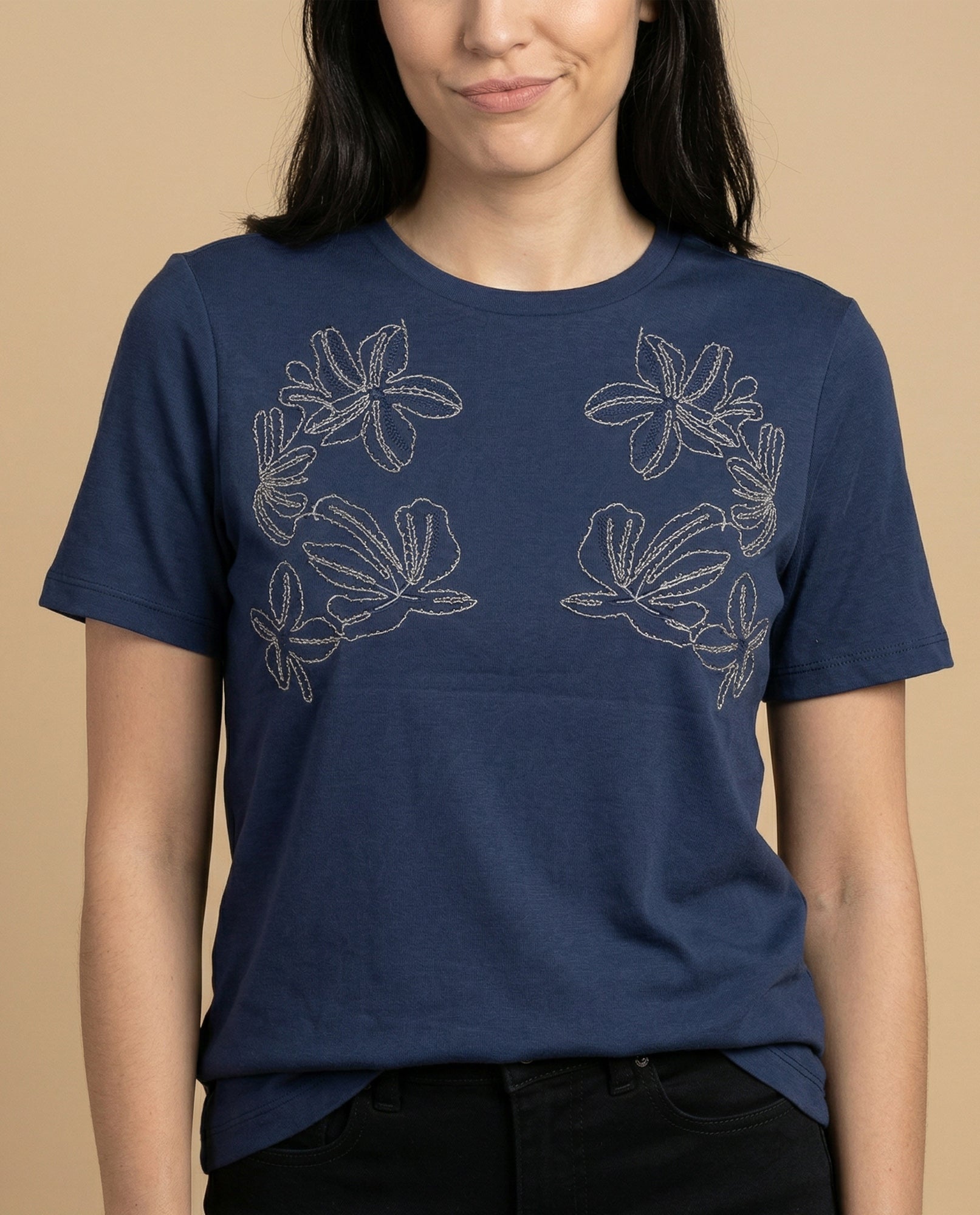 Camiseta cuello redondo manga corta básica - Azul 34_905H007_AZU193933_3