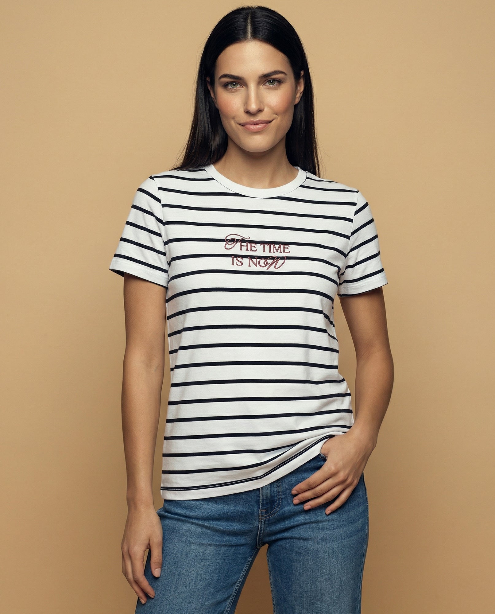 Camiseta bordada manga corta cuello redondo - Azul 34_905H029_AZU193933_0