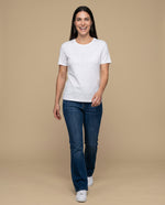Camiseta Cuello Redondo Algodón - Crudo