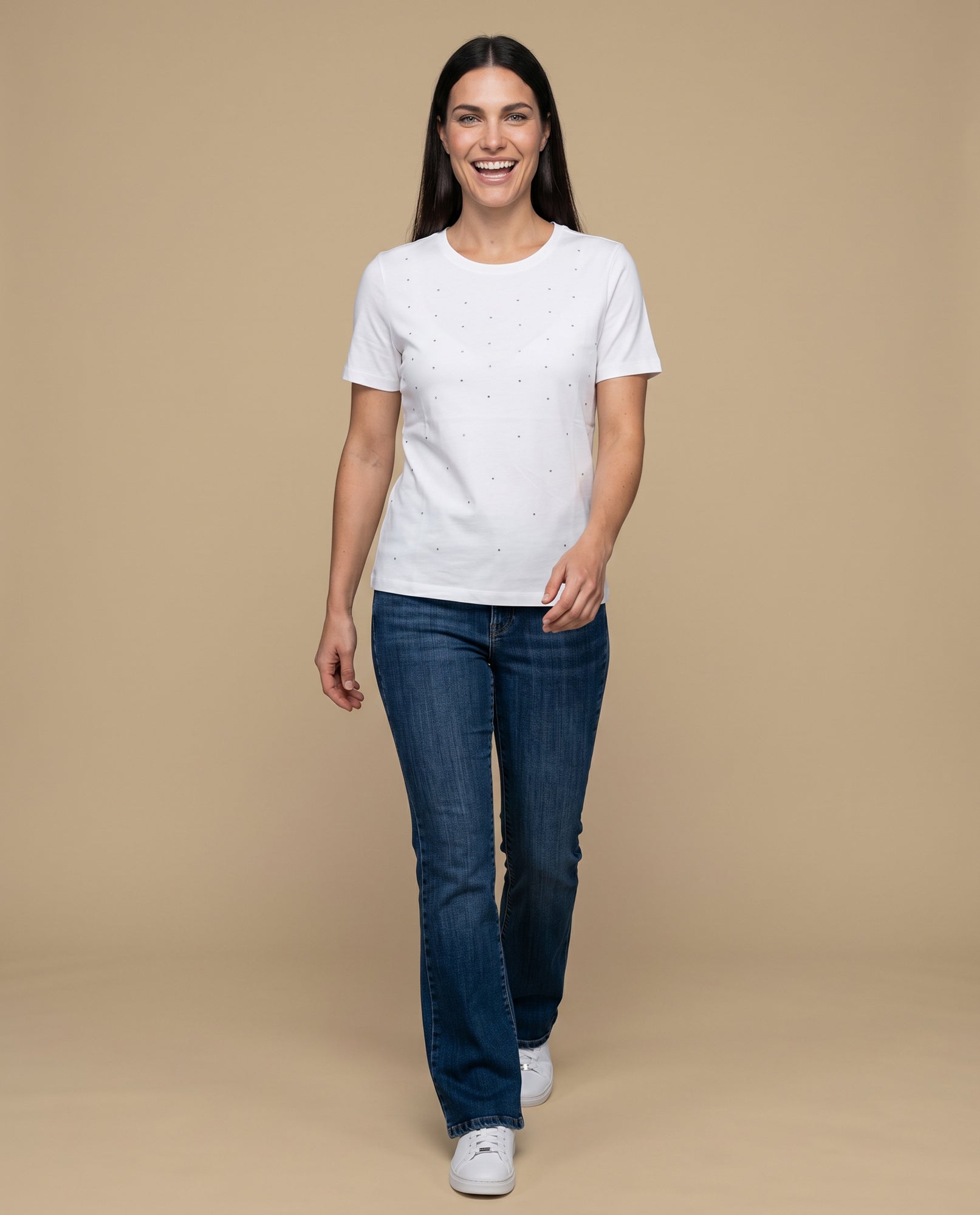 Camiseta Cuello Redondo Algodón - Crudo 34_909G307_CRU144500_5