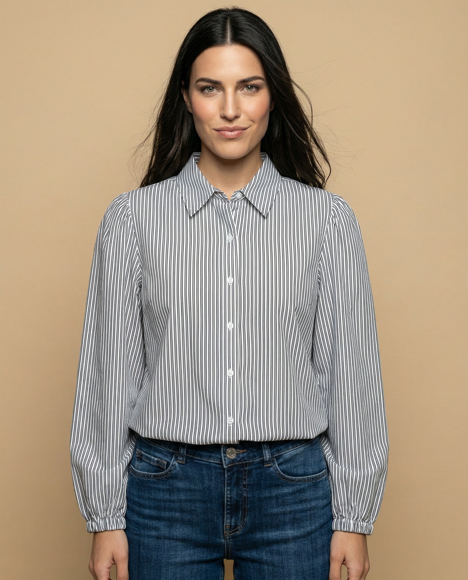Camisa manga larga cuello camisero - Blanco 34_912H008_BLA110700_0