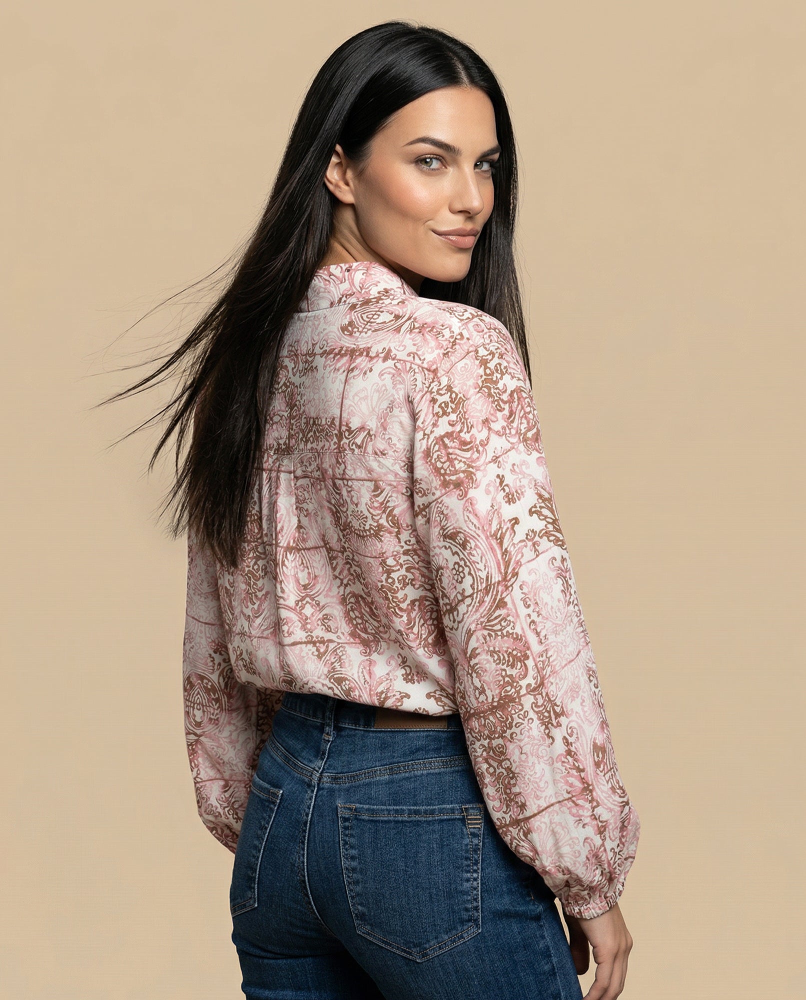 Camisa manga larga cuello camisero - Crudo 34_912H008_CRU120404_4