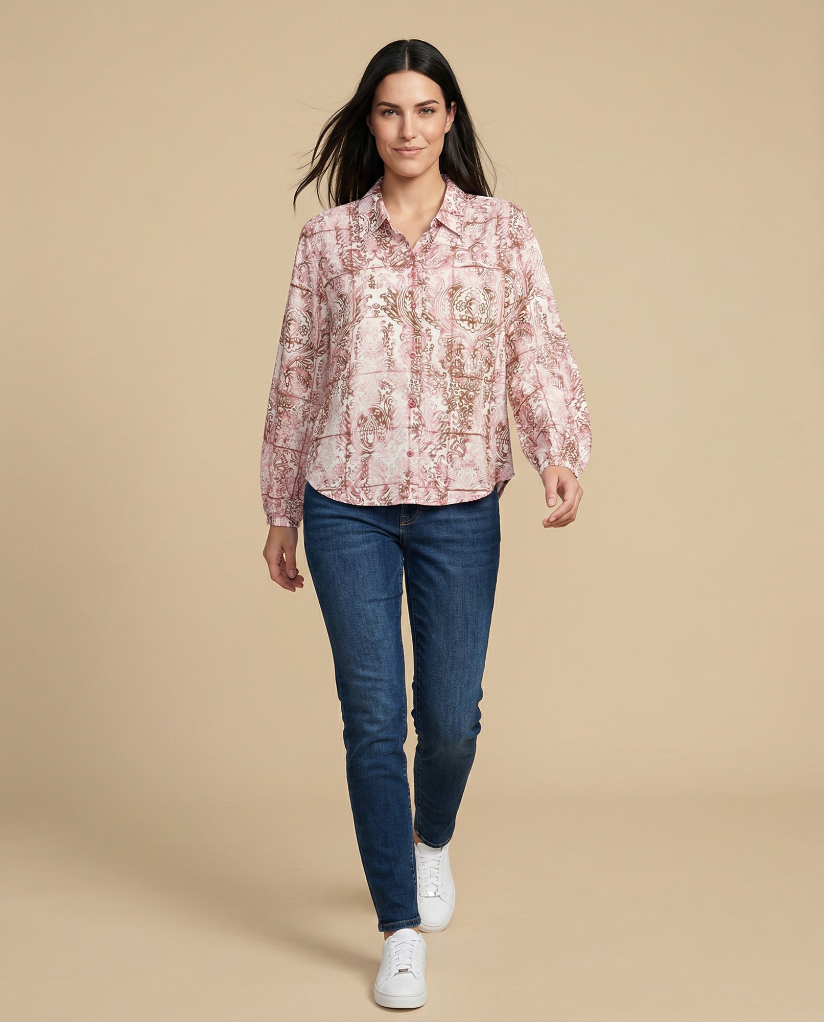 Camisa manga larga cuello camisero - Crudo 34_912H008_CRU120404_5