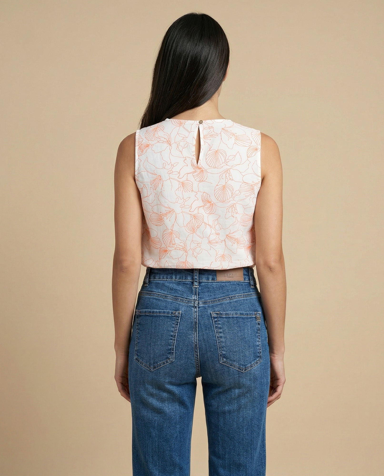 Camisa manga sisa con bordado floral - Crudo 34_912H015_CRU144500_4