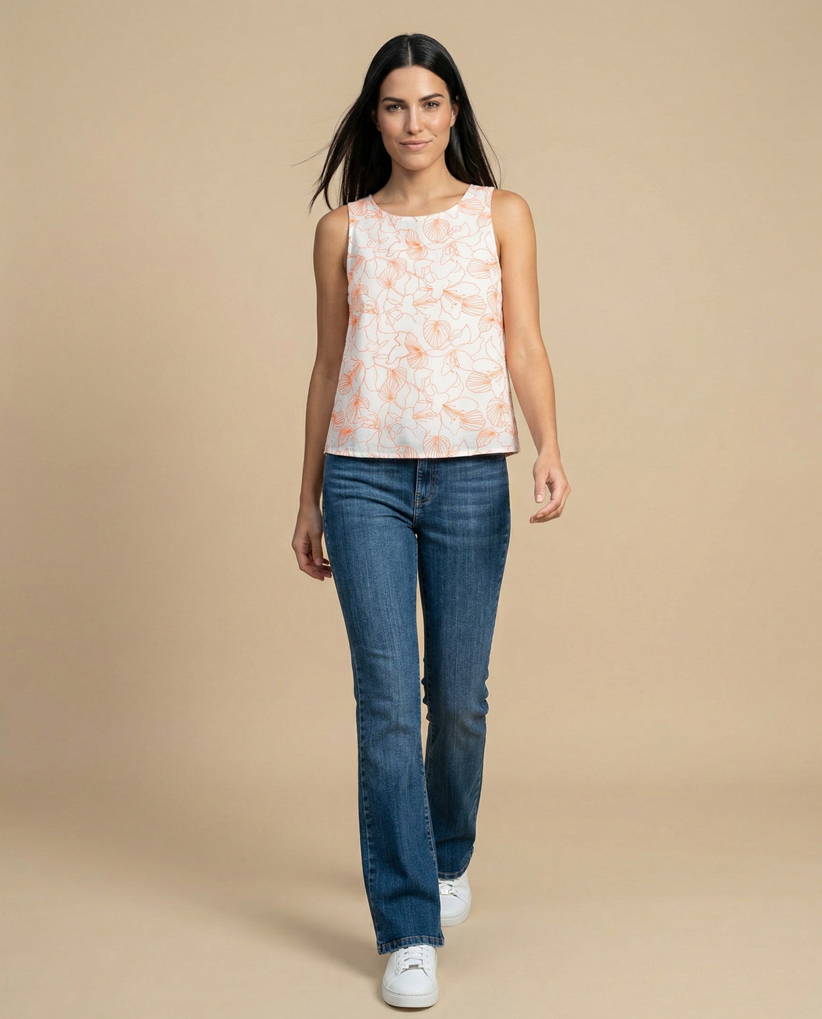 Camisa manga sisa con bordado floral - Crudo 34_912H015_CRU144500_5