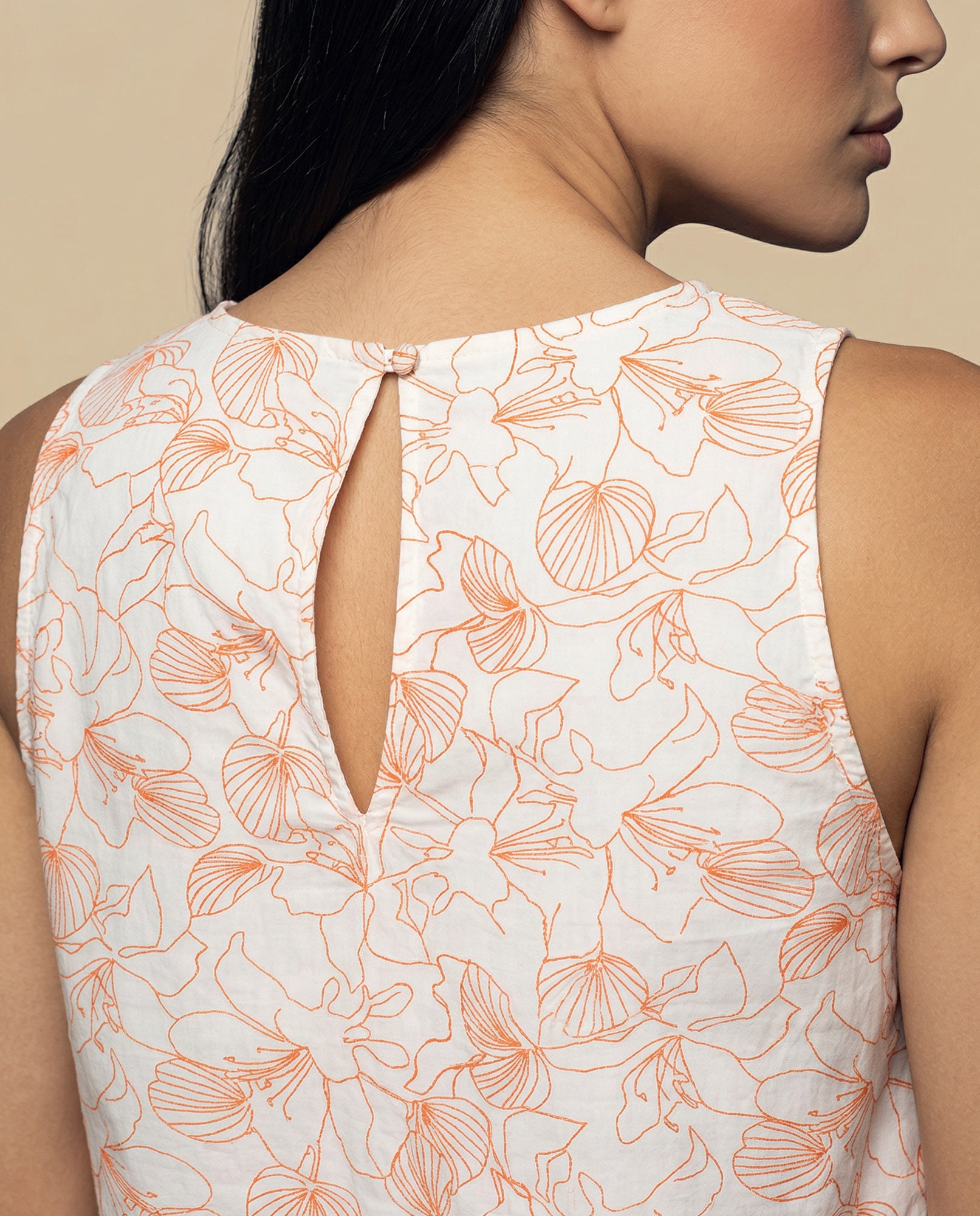 Camisa manga sisa con bordado floral - Crudo 34_912H015_CRU144500_6