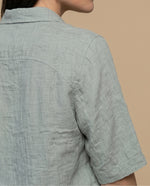 Camisa manga corta fit recto - Verde