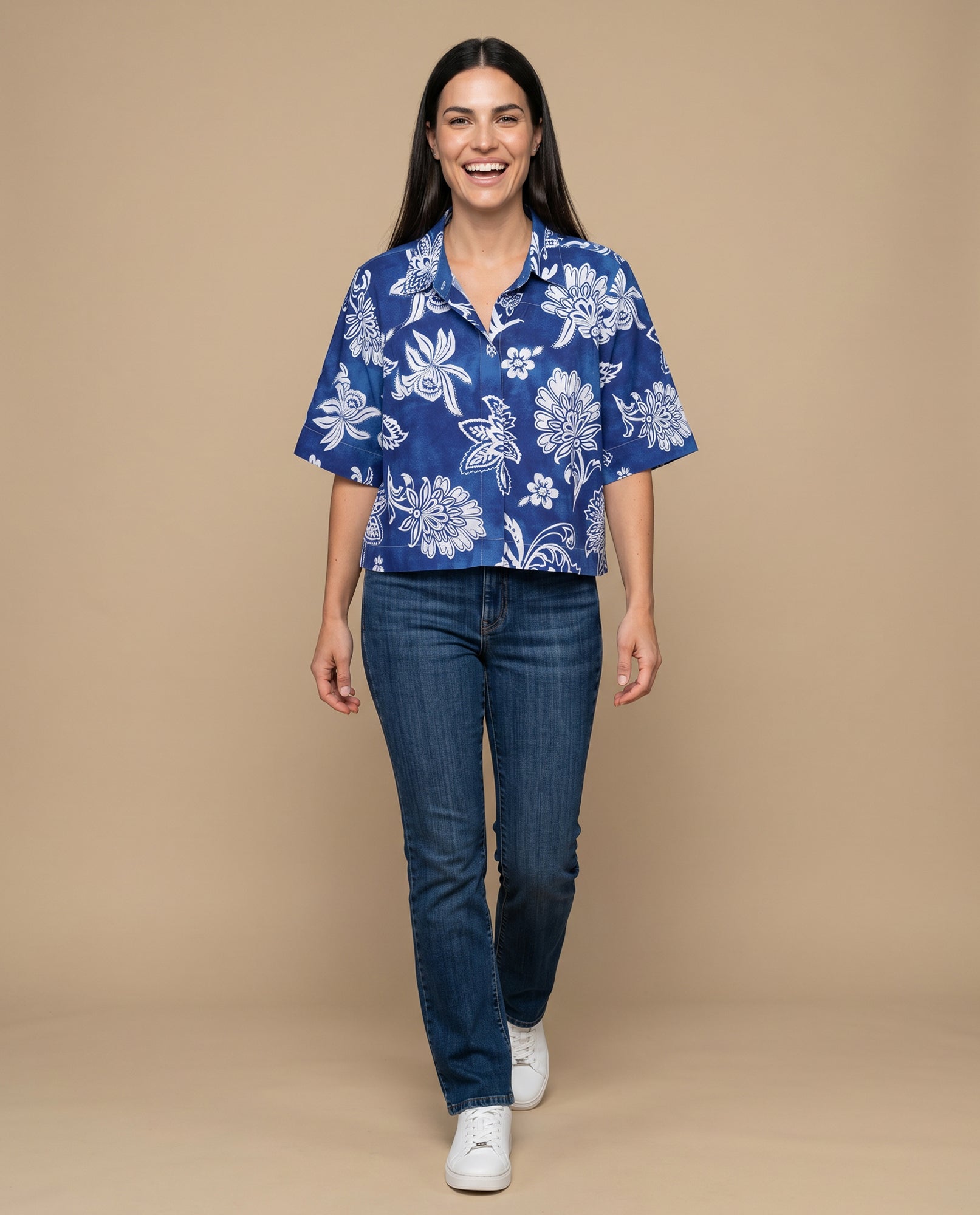 Camisa manga larga floral viscosa - Azul 34_912H034_AZU194057_5
