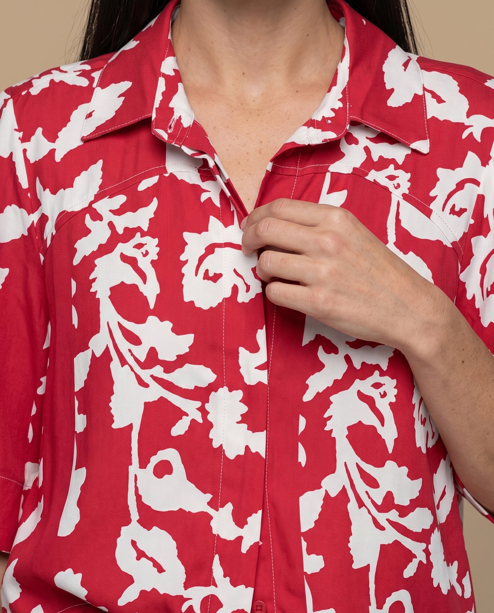 Camisa manga larga floral viscosa - Rojo 34_912H034_ROJ191763_3