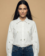 Camisa manga larga con estampado continuo - Verde