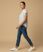 Camisa con Pliegues Posteriores - Crudo