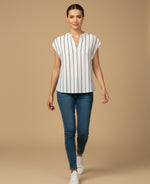 Camisa con Pliegues Posteriores - Crudo