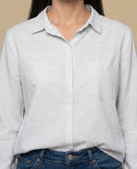 Camisa manga larga rayas - Verde