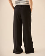 Pantalón con elástico posterior para mujer - Negro