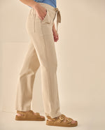 Pantalón Cargo con Cordón Ajustable - Beige