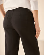 Pantalón clásico de silueta recta para mujer - Negro