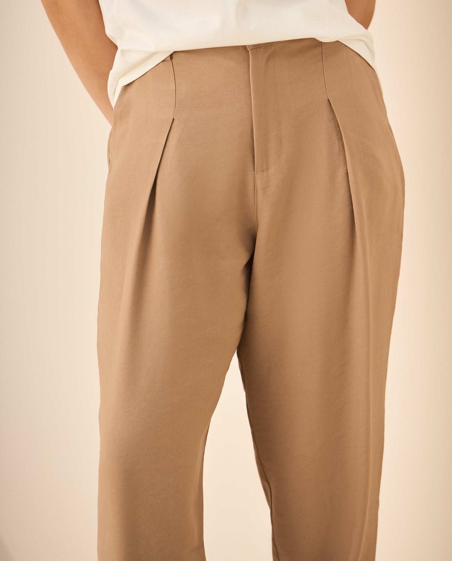 Pantalón de bota recta para mujer  - Caqui