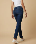 Jean boot cut cinco bolsillos para mujer - Azul