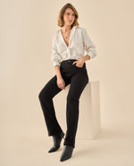 Pantalón Recto Outlet Premium - Negro