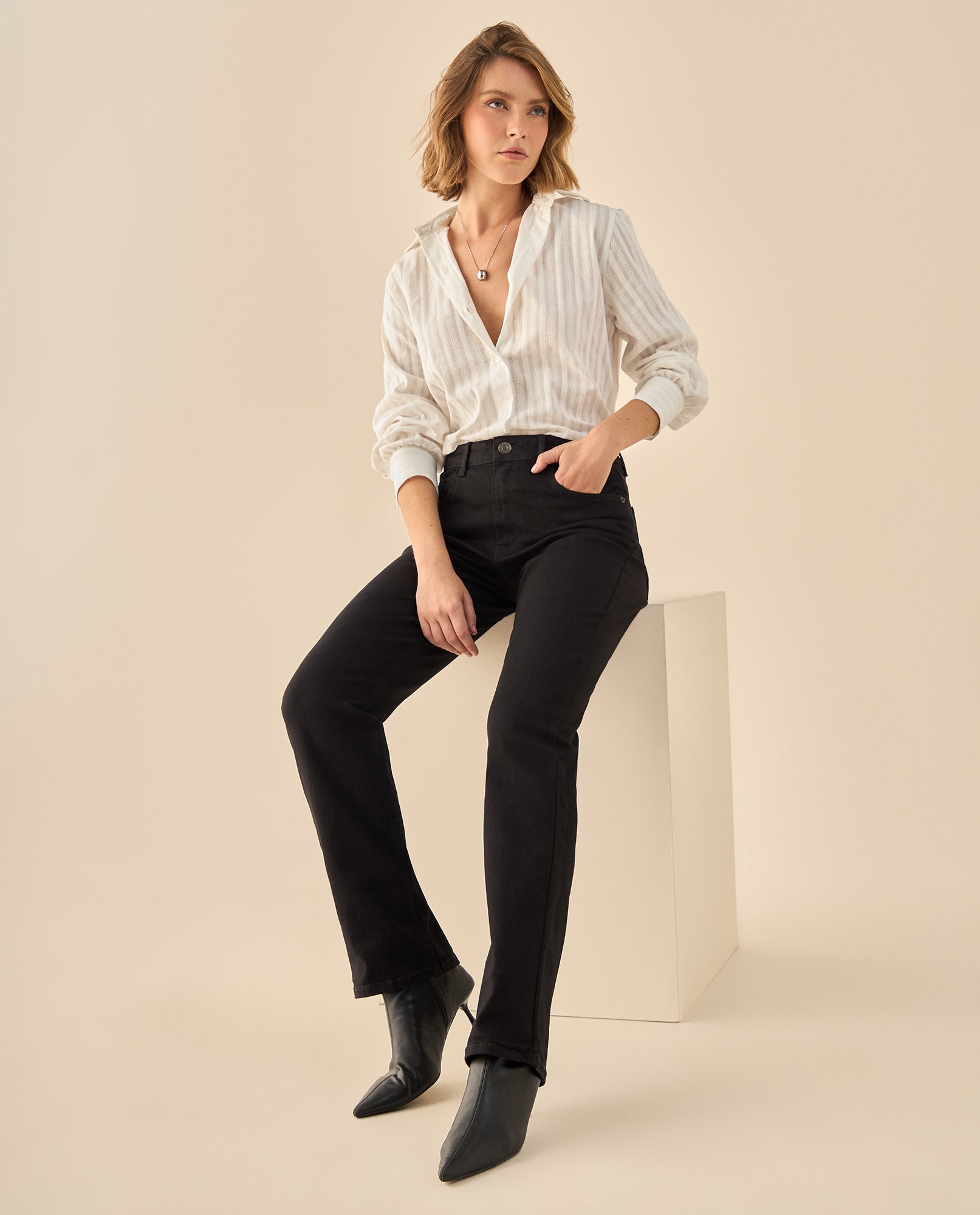 Pantalón Recto Outlet Premium - Negro 34_973G300_NEG193713_0