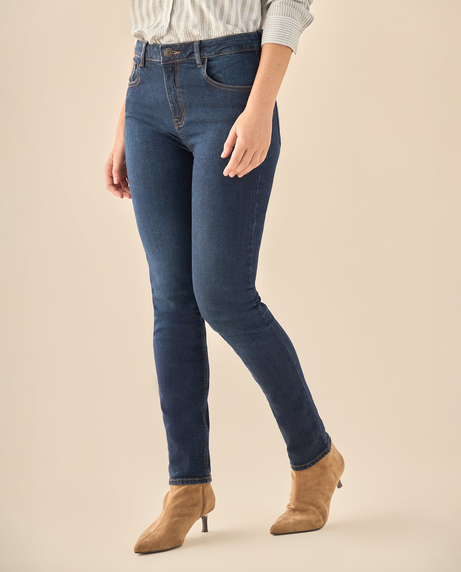 Pantalón con Stretch Natural - Azul 34_973G307_AZU194027_6